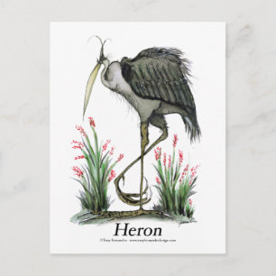 Reiger vogel, tony fernandes briefkaart