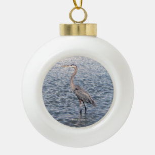 Reiger waterbal of sneeuwvlok ornament