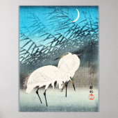 Reigers en Riet, kunstdruk van Ohara Koson Poster (Voorkant)