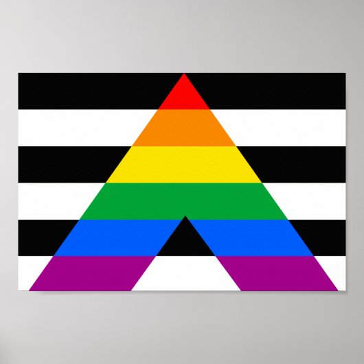 Reight Ally Flag Poster (Voorkant)