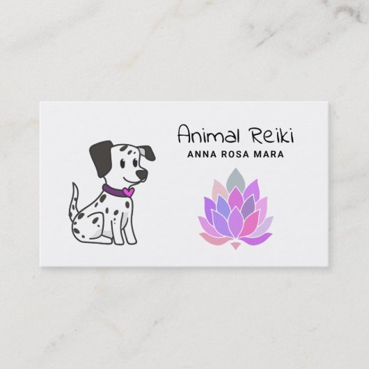 *~* Reiki Animal Energy Healing Communicator Visitekaartje (Voorkant)