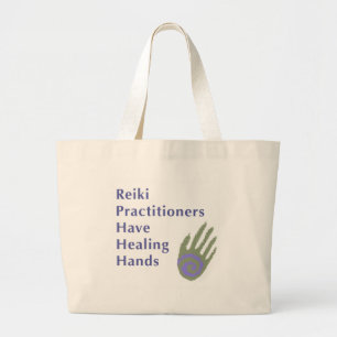 Reiki-artsen hebben helende handen grote tote bag