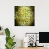 REIKI/Bamboeontwerp Poster (Thuiskantoor)