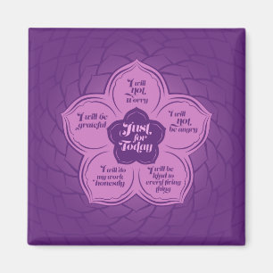 Reiki Beginselen - Reiki Voorschriften in Lotus Magneet