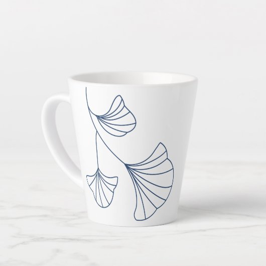 Reiki beschermt de latte Mok. Blauw Latte Mok (Linkerhoek)