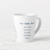 Reiki beschermt de latte Mok. Blauw Latte Mok (Rechterhoek)
