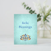 Reiki Blessings Briefkaart (Staand voorkant)