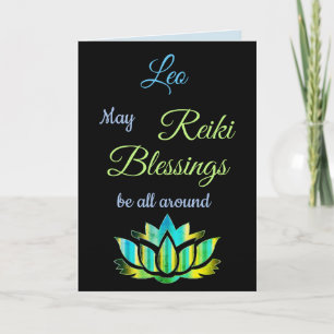 Reiki Blessings krijgen een goede groet Kaart