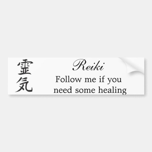 Reiki Bumpersticker (Voorkant)