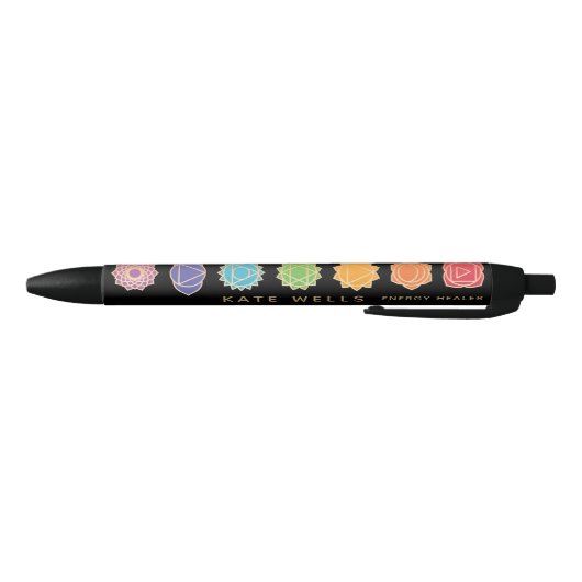 Reiki Chakras Zwarte Inkt Pen (Bodem)