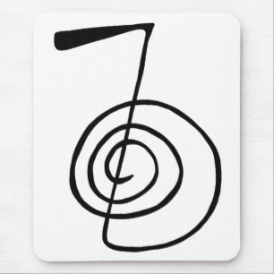 Reiki: Cho Ku Rei: Het Briefkaart van het machtssy Muismat