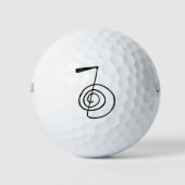Reiki: Cho Ku Rei: Het krachtsymbool Golfballen (Voorkant)