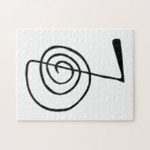 Reiki: Cho Ku Rei: Het krachtsymbool Legpuzzel (Horizontaal)