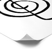 Reiki: Cho Ku Rei: Het krachtsymbool Poster (Hoek)