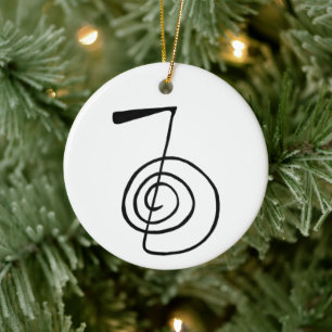 Reiki: Cho Ku Rei: Het vermogenssymbool Keramisch Ornament