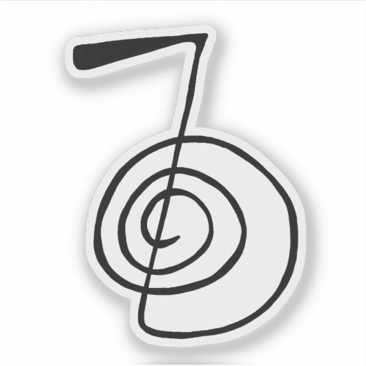 Reiki : Cho Ku Rei : Le Sticker du symbole de puis (Devant)