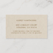 Reiki Energy Healer Lotus Flower Visitekaartje (Achterkant)