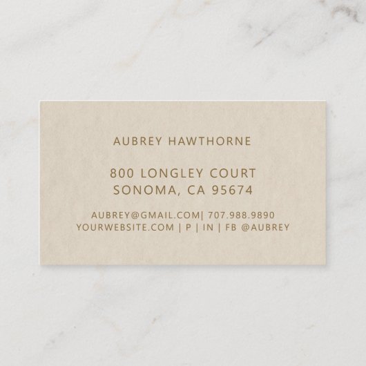 Reiki Energy Healer Lotus Flower Visitekaartje (Achterkant)