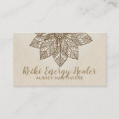 Reiki Energy Healer Lotus Flower Visitekaartje (Voorkant)