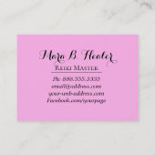 *~* Reiki Energy Healing Practitioner of Master Visitekaartje (Achterkant)