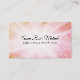 ** Reiki Energy Healing Rays Bursts Sparkle Visitekaartje