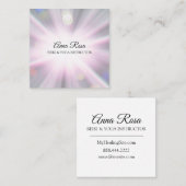 *~* Reiki Energy Healing Rays Light Worker Vierkante Visitekaartje (Voorkant / Achterkant)