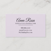 *~* Reiki Energy Healing Sparkle Rays Visitekaartje (Achterkant)