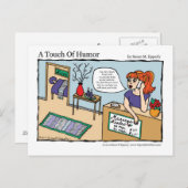 Reiki Energy Work Massage Comic Briefkaart (Voorkant / Achterkant)