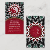 Reiki Energy Yin Yang Balance Carte de visite (Devant / Derrière)
