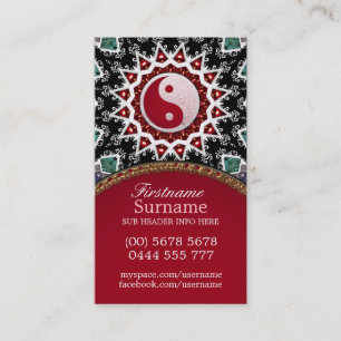 Reiki Energy Yin Yang Balance Carte de visite