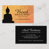 Reiki et cartes de visite de yoga (Devant / Derrière)