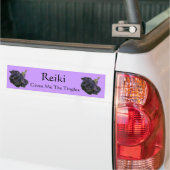 Reiki geeft me de tintelingen Roos Bumpersticker (Op Truck)