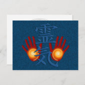 Reiki Hands Briefkaart (Voorkant / Achterkant)