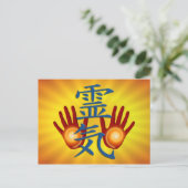 Reiki Hands Briefkaart (Staand voorkant)