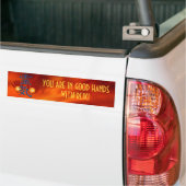 Reiki Hands & jouw tekst Bumpersticker (Op Truck)