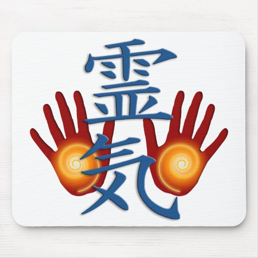Reiki Hands | Maak uw eigen achtergrond Muismat (Voorkant)