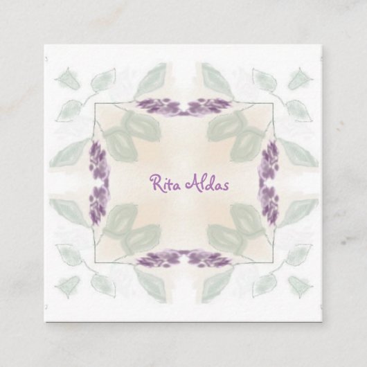 Reiki Healer Sage Natural Visitekaartjes (Voorkant)