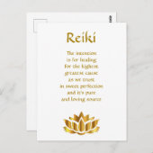 Reiki Healing Poem Briefkaart (Voorkant / Achterkant)