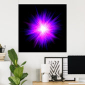 Reiki hellende vlamenergie chakra-energie poster (Thuiskantoor)