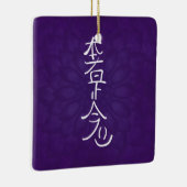 Reiki Hon Sha Ze Sho Nen in het paars Keramisch Ornament (Rechts)
