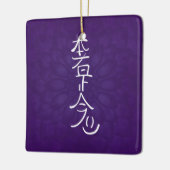 Reiki Hon Sha Ze Sho Nen in het paars Keramisch Ornament (Links)