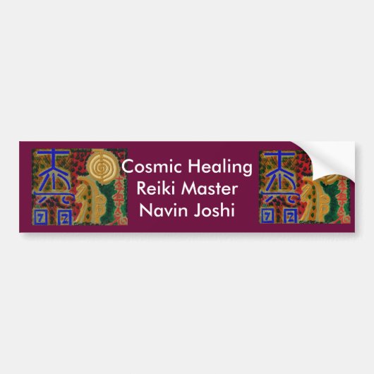 REIKI hoofdverwarmingssymbolen Bumpersticker (Voorkant)