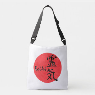 Reiki-kalligrafie en Word 1 Crossbody Tas