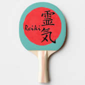 Reiki-kalligrafie en Word 1 Tafeltennisbatje (Achterkant)