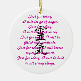 Reiki Kanji en Preepts Keramisch Ornament