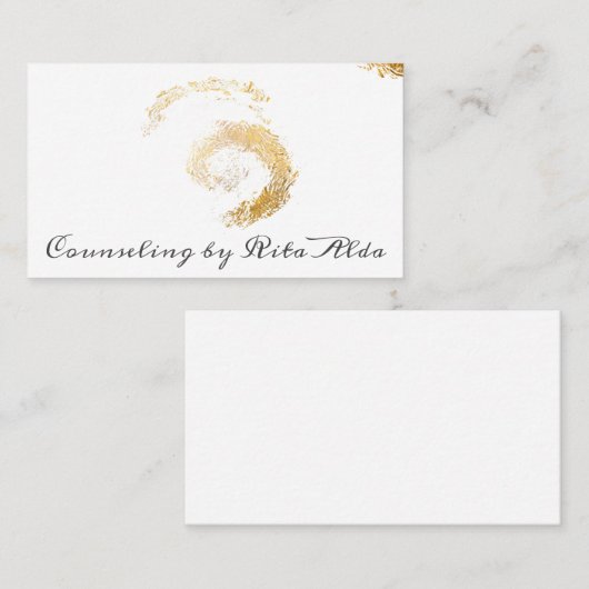 Reiki Lightwerker Moon Star Mystic Visitekaartjes (Voorkant / Achterkant)