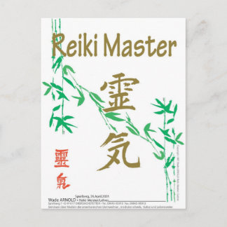 Reiki Master Briefkaart