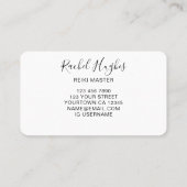Reiki Master Carte de visite moderne (Dos)