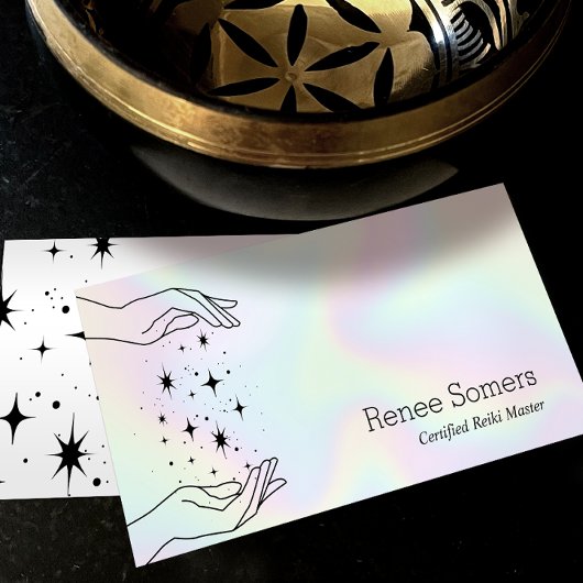 Reiki Master Chakra Energy Healer Visitekaartje