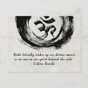 Reiki Master en Yoga Mediation Instructor Quotes Briefkaart